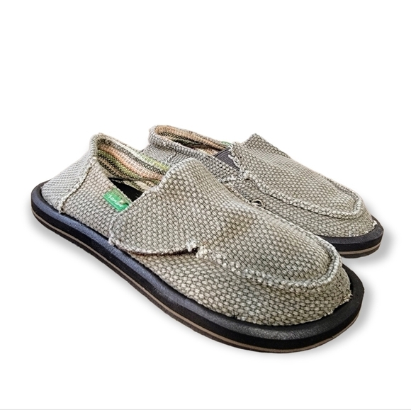 Sanuk Lil Donny Canvas Slip on Loafers Size 13 - Picture 15 of 15